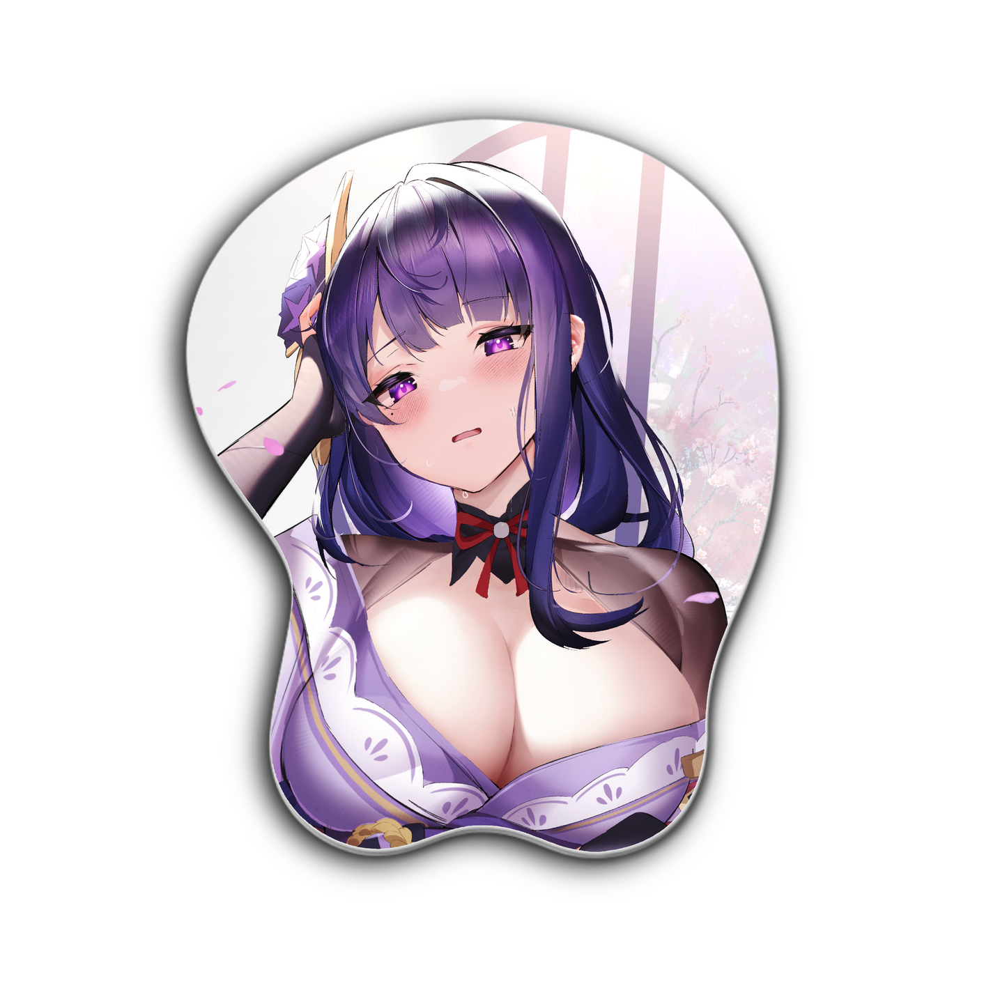 Anime 3D Oppai Mouse Pad Raiden Genshin Impact Fan made merchandise