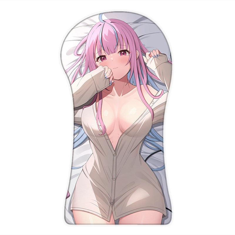 [+20 Characters] 3D Full Body Mouse Pad Arm Wrist Rest Anime Sexy Oppai Pad