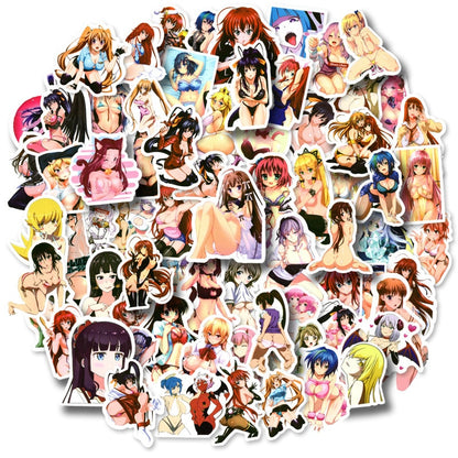 50/100pcs Anime Girl Pinup Sexy Waifu Sticker [+20 STYLES]