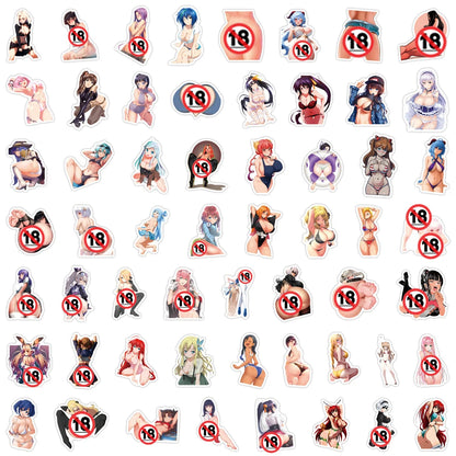 10/30/50/110Pcs Adult Anime Girls Stickers