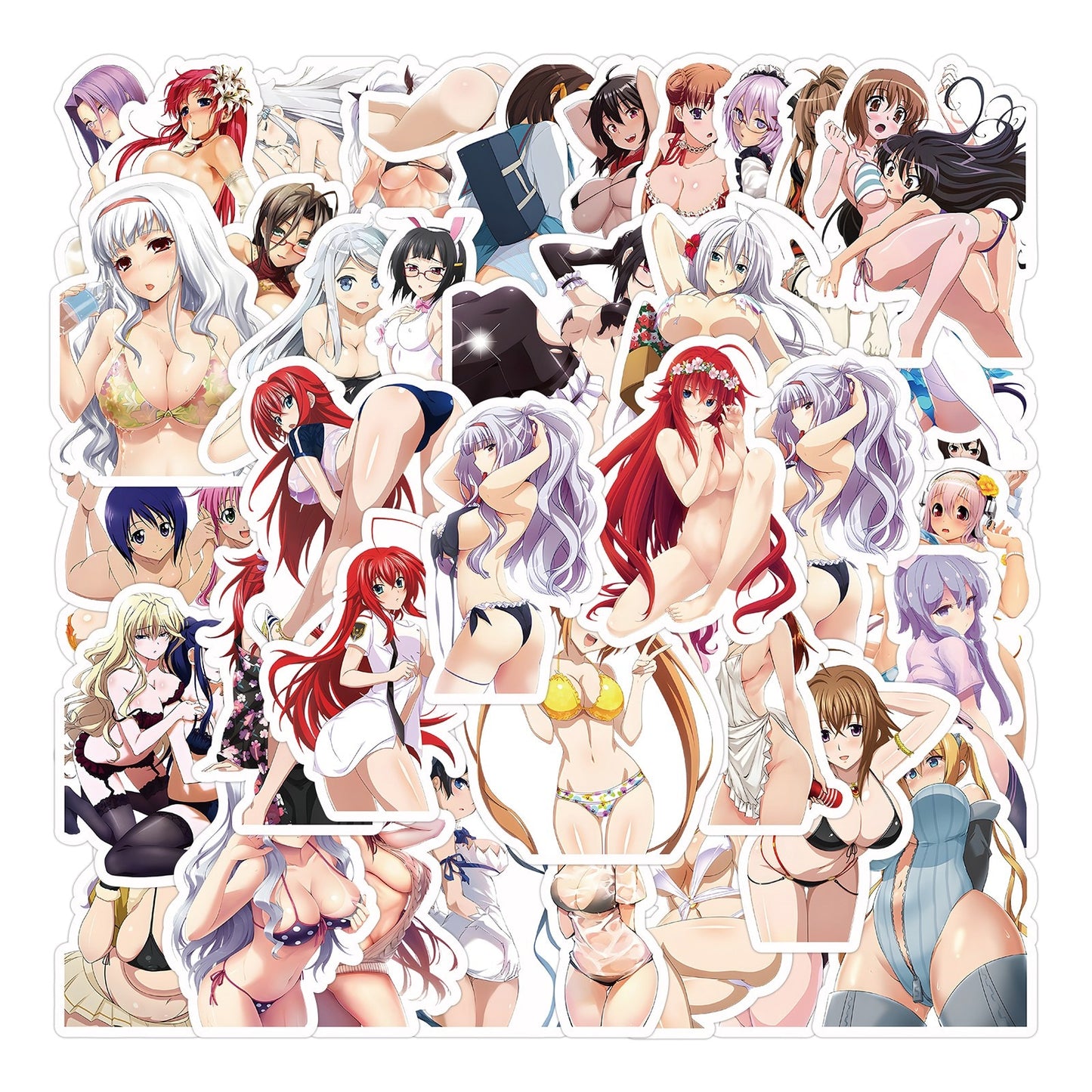 50/100pcs Anime Girl Pinup Sexy Waifu Sticker [+20 STYLES]