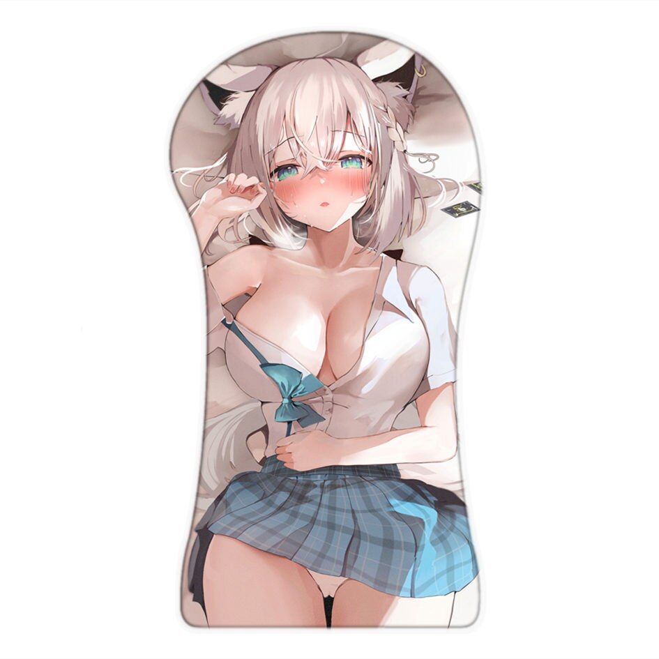 [+20 Characters] 3D Full Body Mouse Pad Arm Wrist Rest Anime Sexy Oppai Pad