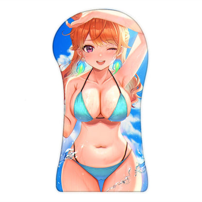 [+20 Characters] 3D Full Body Mouse Pad Arm Wrist Rest Anime Sexy Oppai Pad