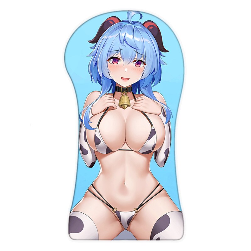 [+20 Characters] 3D Full Body Mouse Pad Arm Wrist Rest Anime Sexy Oppai Pad