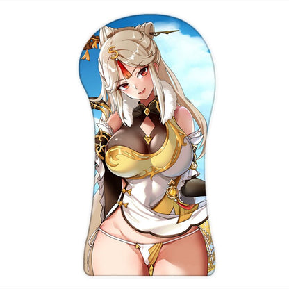 [+20 Characters] 3D Full Body Mouse Pad Arm Wrist Rest Anime Sexy Oppai Pad