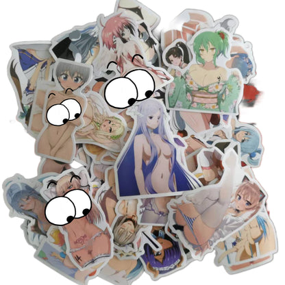 50/100pcs Anime Girl Pinup Sexy Waifu Sticker [+20 STYLES]