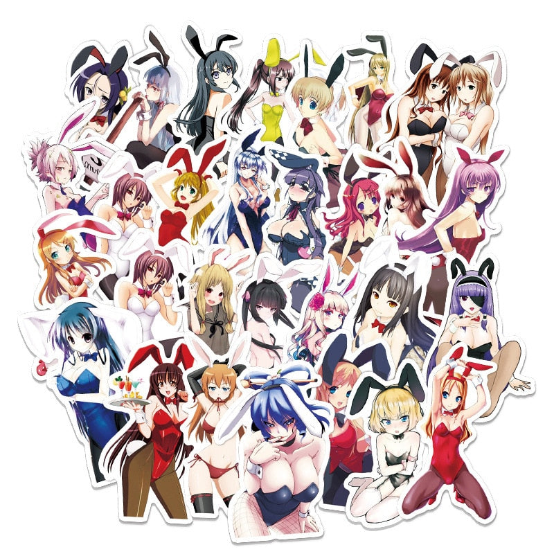 50/100pcs Anime Girl Pinup Sexy Waifu Sticker [+20 STYLES]