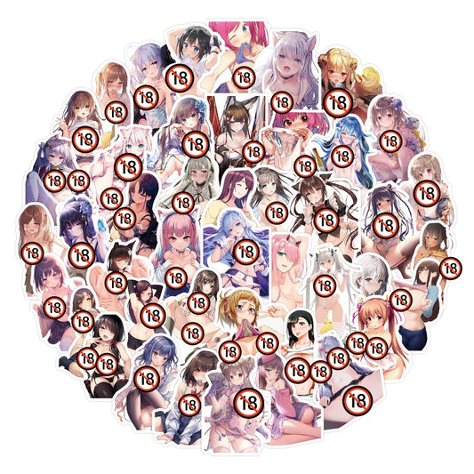 naked girl sticker
