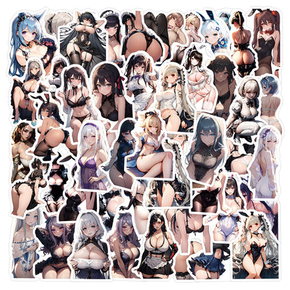 [+20 STYLES] 50PCS Anime Girl Pinup Sexy Waifu Sticker