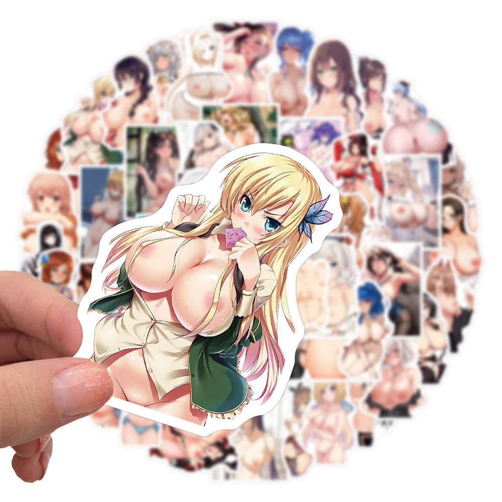 [+20 STYLES] 50PCS Anime Girl Pinup Sexy Waifu Sticker