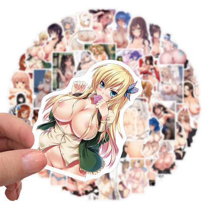 [+20 STYLES] 50PCS Anime Girl Pinup Sexy Waifu Sticker
