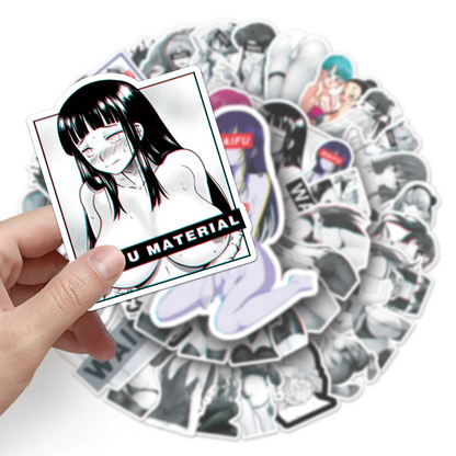 10/30/50Pcs Stickers Anime Sexy Waifu Pinup Girl Bunny