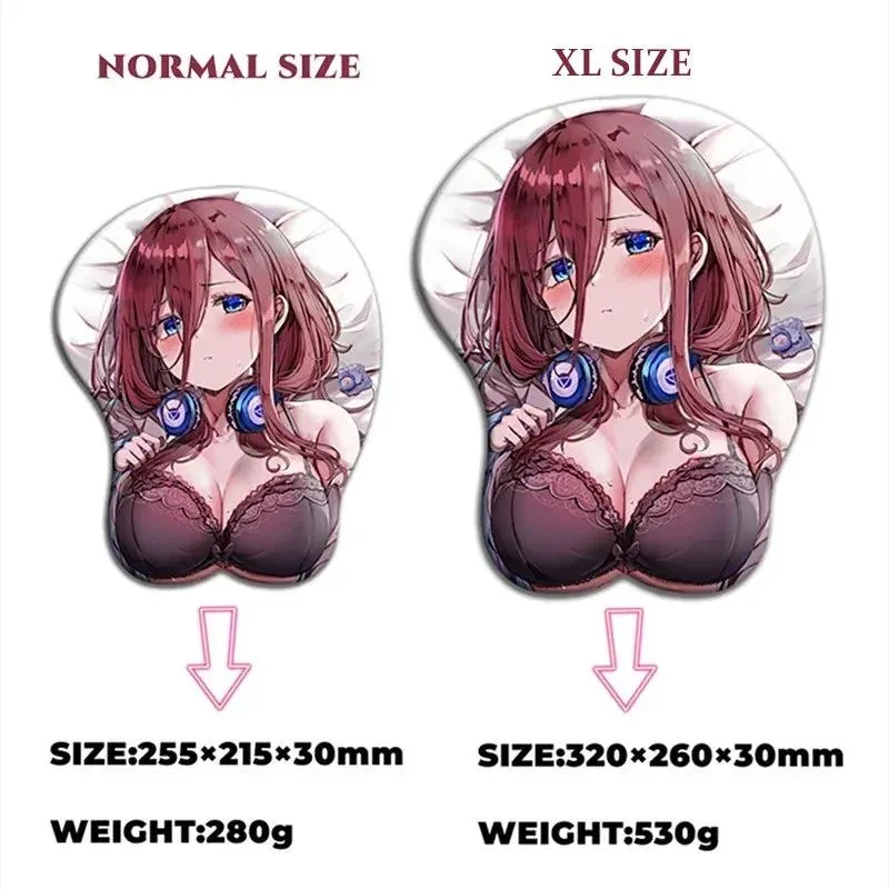 [Cosplayer Aery Tiefling] Official 3D Oppai Mousepad - Asuna