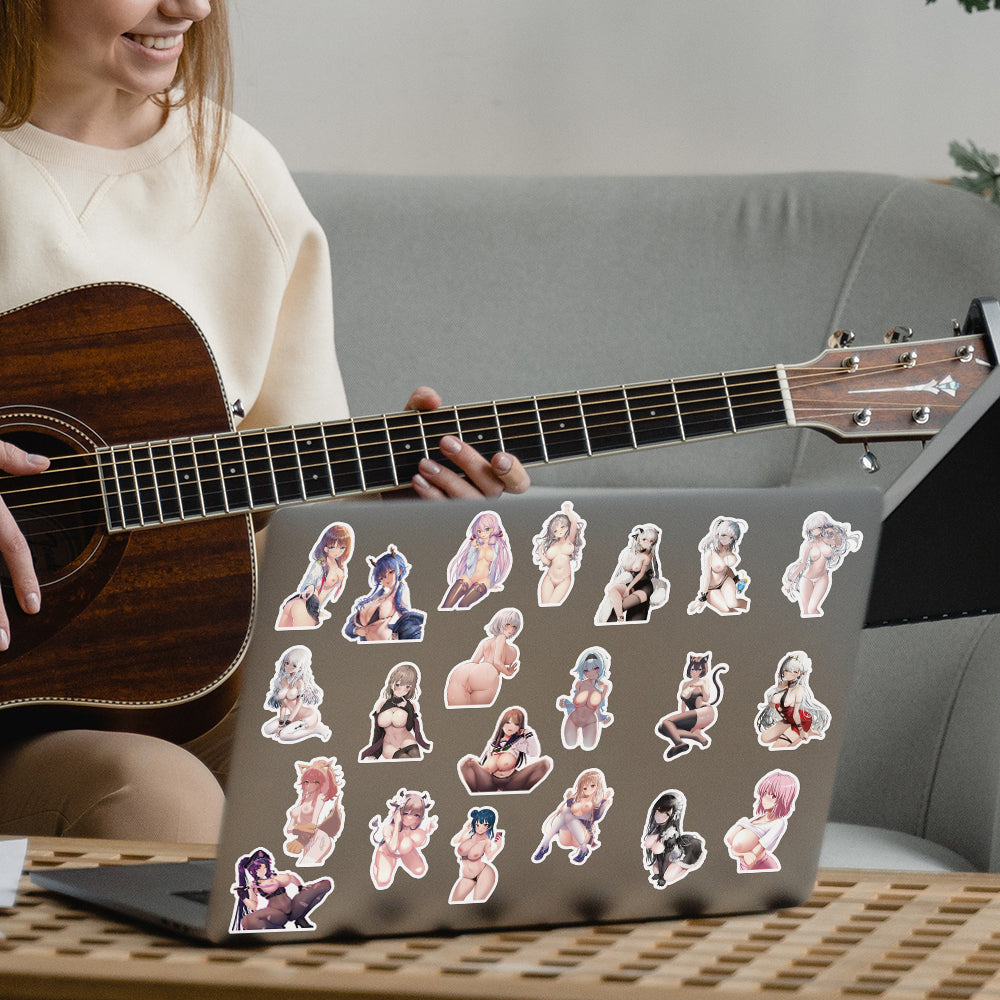 50 pcs - Stickers Girls Anime - Waifu Ecchi Manga Sexy
