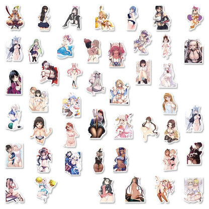 10/30/50PCS Stickers Waifu Sexy Kawaii Anime