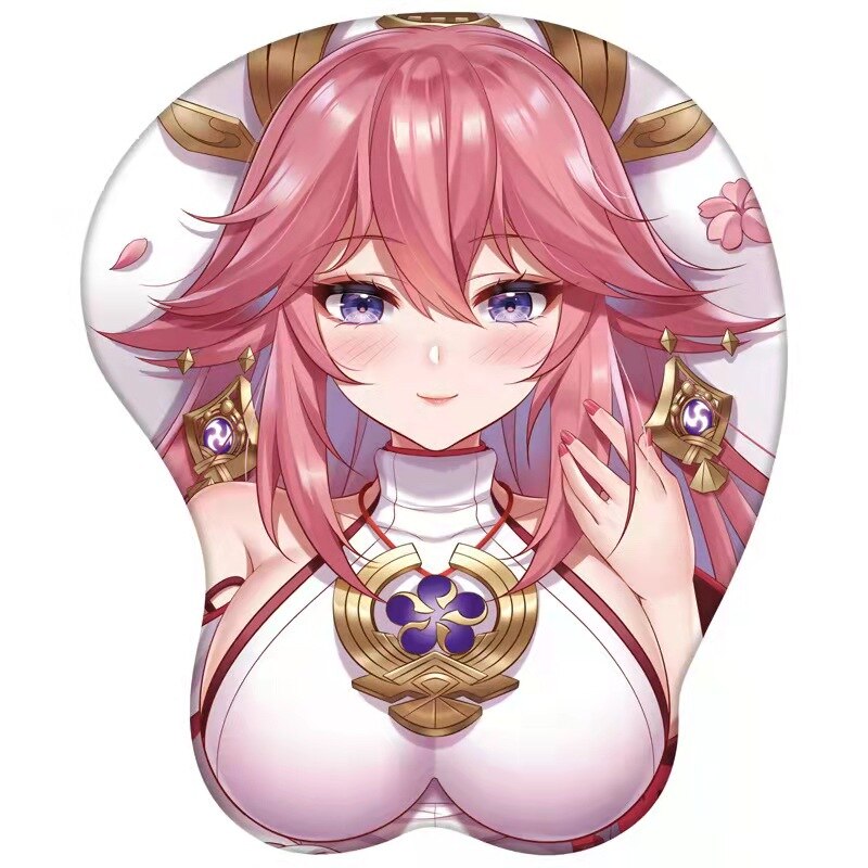 boobs mousepad genshin, oppai mousepad, genshin impact mousepad, genshin boobs mouse pad,