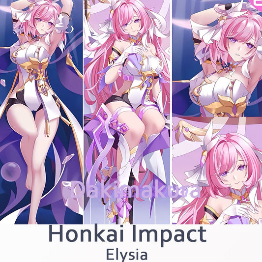 Dakimakura Elysia Honkai Impact Pillowcase Hugging Pillow