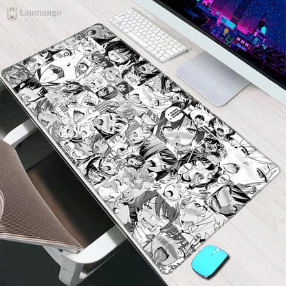 Anime Ahegao Desk Mat - Large Mouse Pad Hentai Manga - Gaming Gift