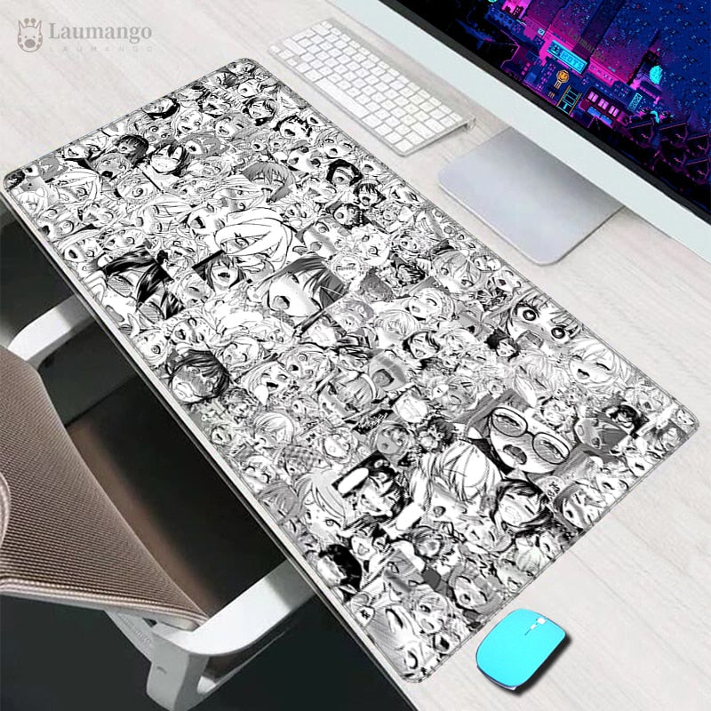 Anime Ahegao Desk Mat - Large Mouse Pad Hentai Manga - Gaming Gift