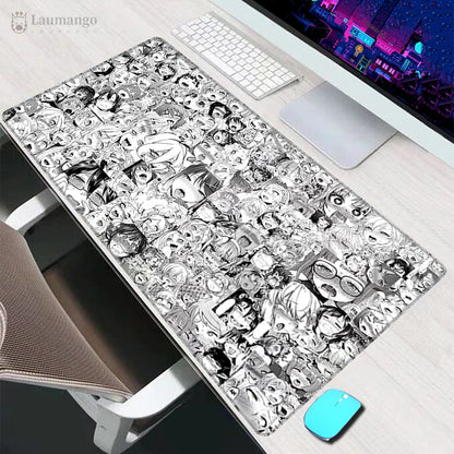 Anime Ahegao Desk Mat - Large Mouse Pad Hentai Manga - Gaming Gift