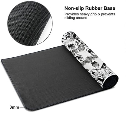 Anime Ahegao Desk Mat - Large Mouse Pad Hentai Manga - Gaming Gift