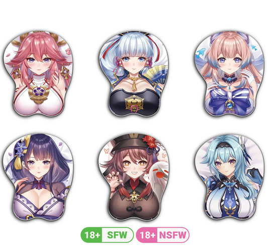 boobs mousepad genshin, oppai mousepad, genshin impact mousepad, genshin boobs mouse pad,