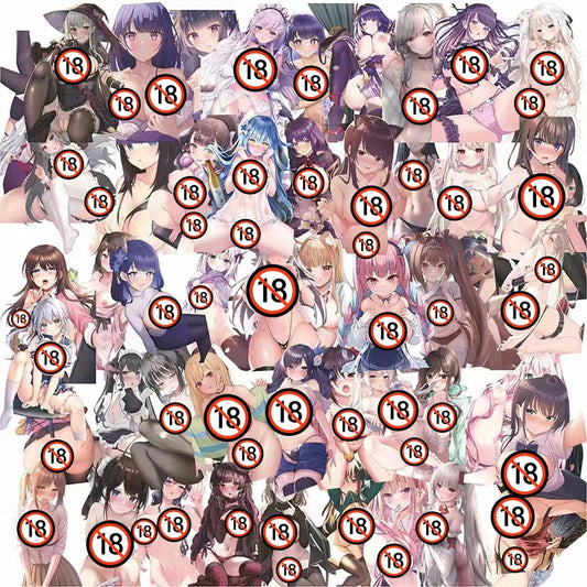 50/100pcs Anime Girl Pinup Sexy Waifu Sticker [+20 STYLES]