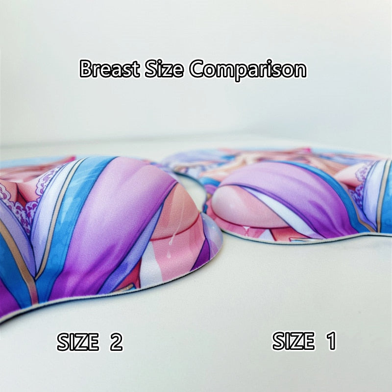 Anime 3D Oppai Mouse Pad Boobs Wrist Rest - 2 versions