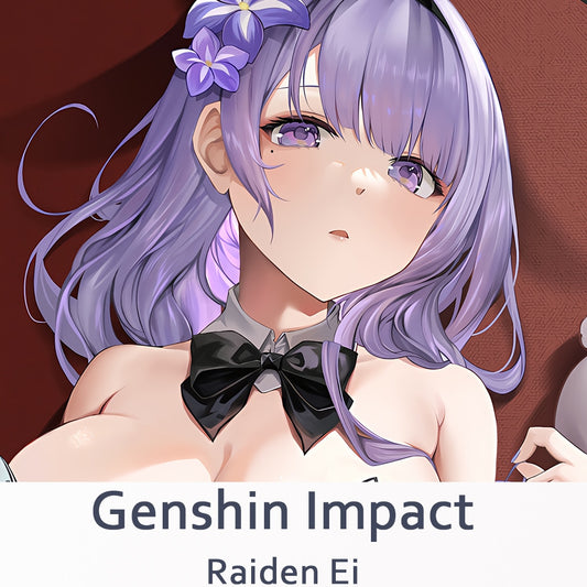 Dakimakura Genshin Impact Raiden Shogun Pillowcase Cover Fan Made Merchandise