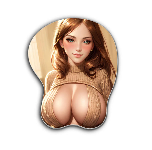 boobs mousepad , oppai mousepad, 3d mousepad, boobs mouse pad, 3d mouse pad boobs oppai, custom 3d mouse pad, custom boobs mouse pad,