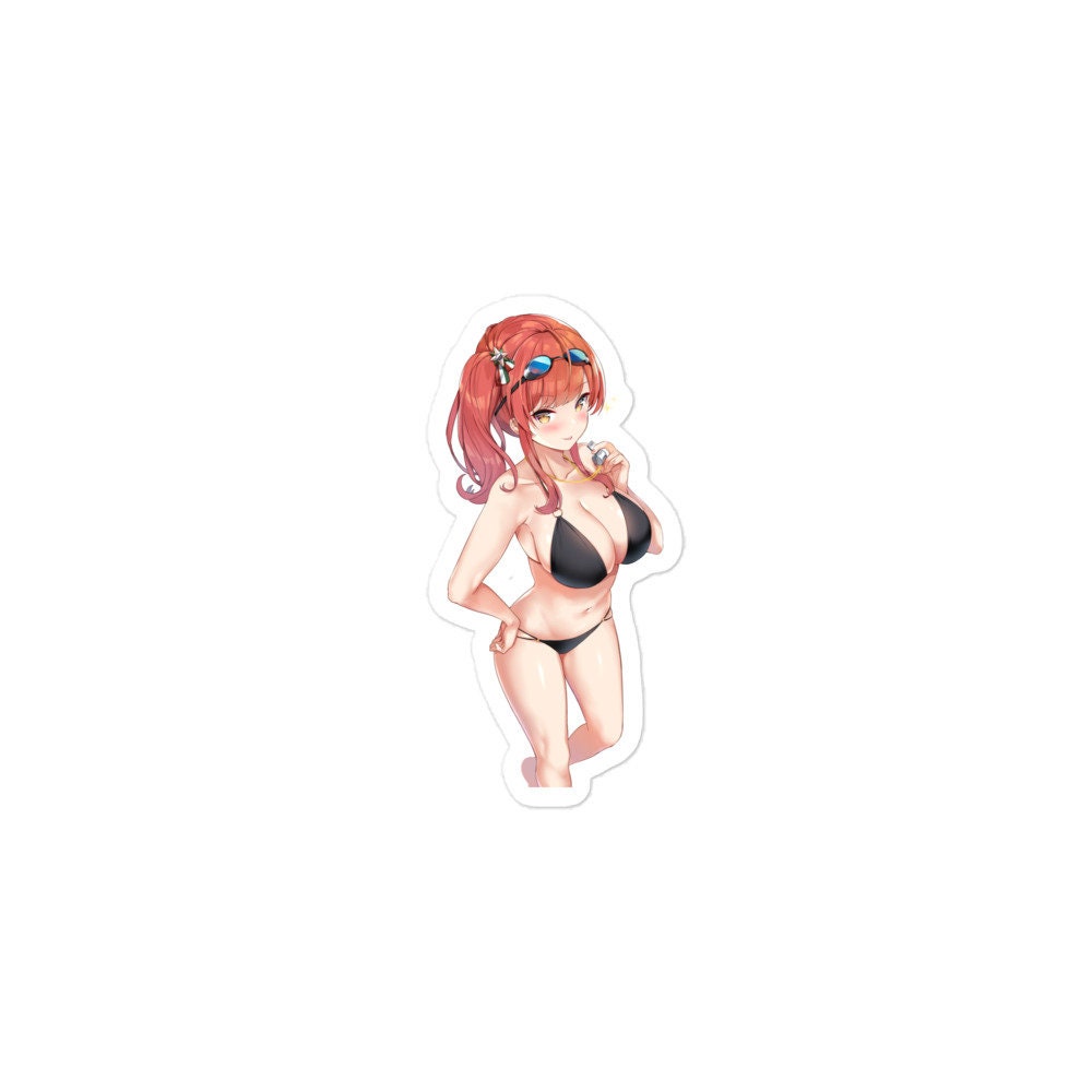 Waterproof Sticker Sexy Girl Bikini Manga - Ecchi Anime Waifu