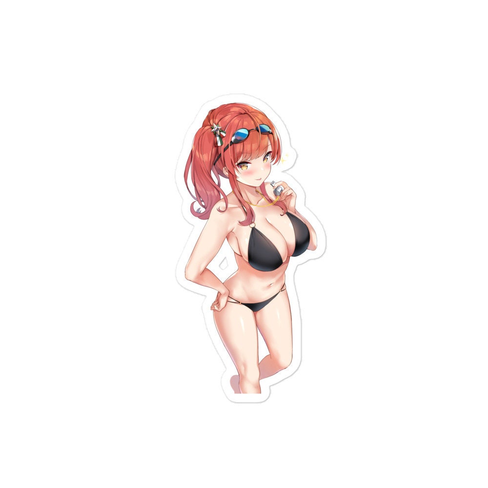 Waterproof Sticker Sexy Girl Bikini Manga - Ecchi Anime Waifu