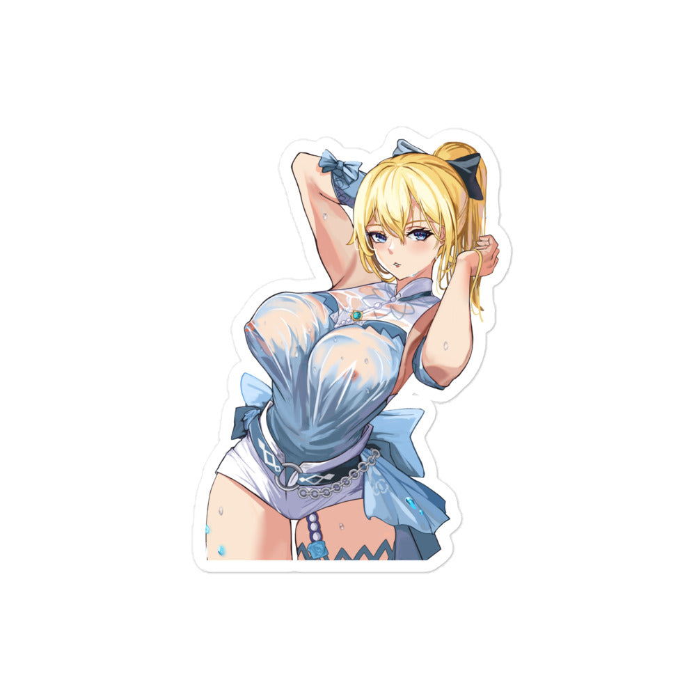 Anime Sexy Girl Sticker Jean Genshin Impact Waterproof Waifu - Fan made merchandise