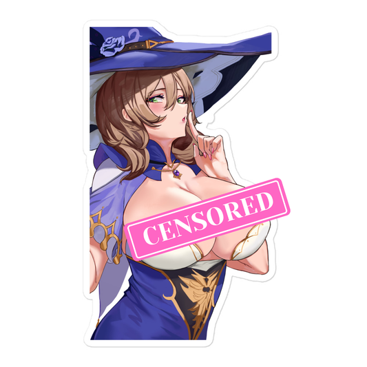 Anime Sexy Girl Sticker Lisa Genshin Impact Waterproof Waifu - Fan made merchandise