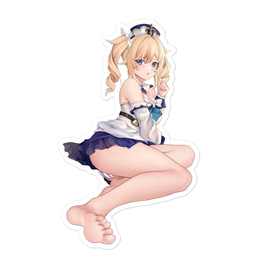 Anime Sexy Girl Sticker Barbara Genshin Impact Waterproof Waifu - Fan made merchandise
