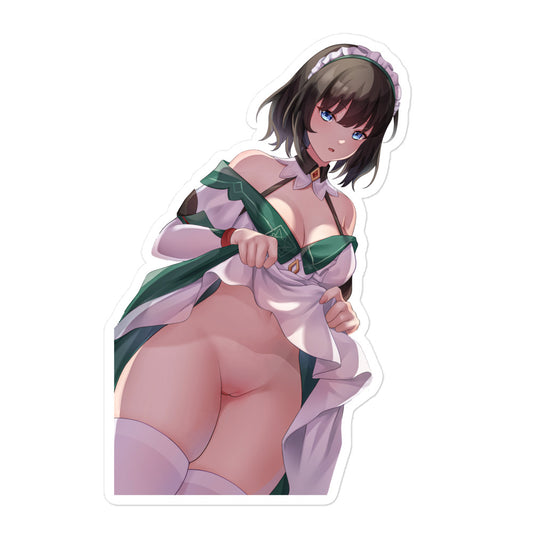 Anime Sexy Girl Sticker Katheryne receptionist Genshin Impact Waterproof Waifu - Fan made merchandise