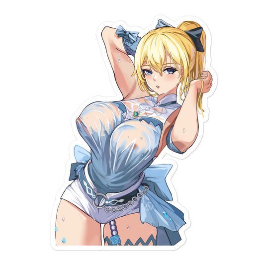 Anime Sexy Girl Sticker Jean Genshin Impact Waterproof Waifu - Fan made merchandise