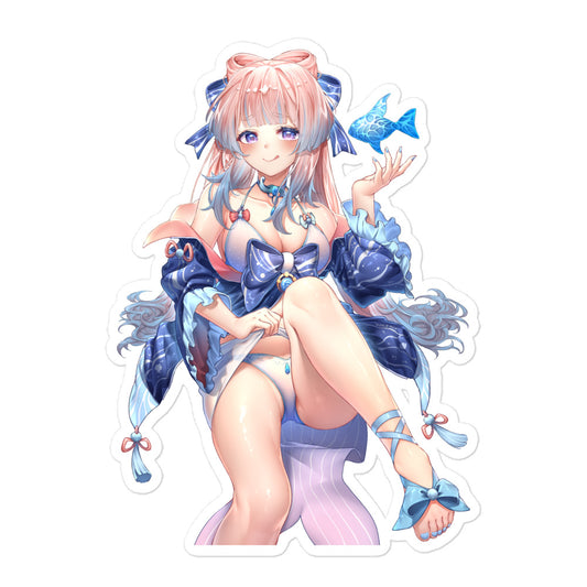 Anime Girl Sticker Kokomi Genshin Impact Waterproof Waifu - Fan made merchandise